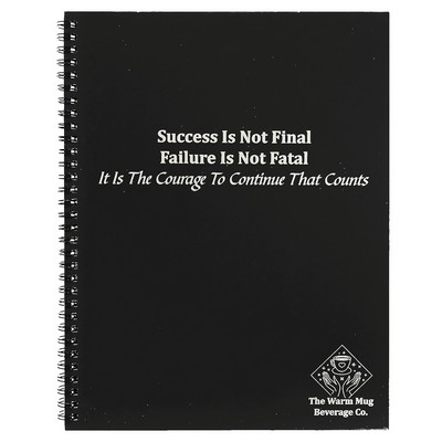 Black Lazerburst Spiral Notebook, 5 1/2" x 8 1/2"